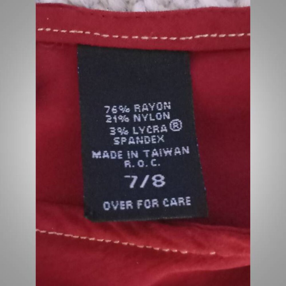 Express  stretch red dress size 7/8 # - Picture 7 of 7